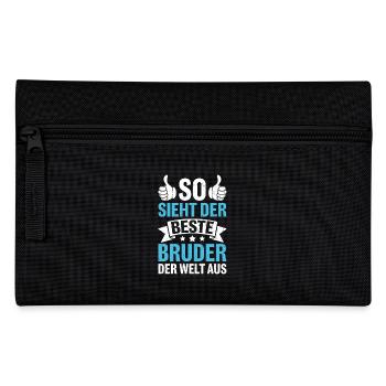 So Sieht Der Beste Bruder Der Welt Aus - Federtasche - Schwarz - Vorne