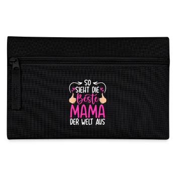 So Sieht Die Beste Mama Der Welt Aus - Federtasche - Schwarz - Vorne
