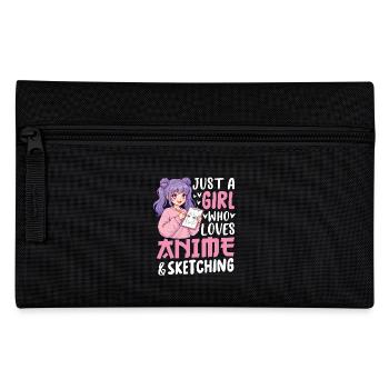 Juste une fille qui aime l’anime et le croquis - Trousse - noir - Devant
