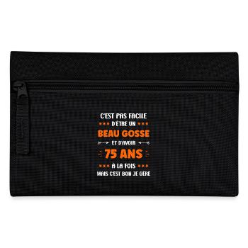 75 ANS - Trousse - noir - Devant