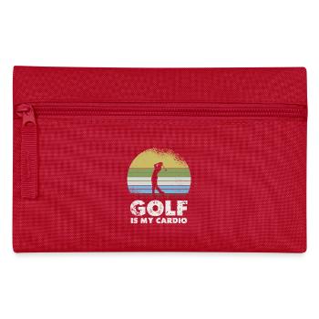 Golf Ist Mein Cardio Retro Design - Federtasche - Rot - Vorne