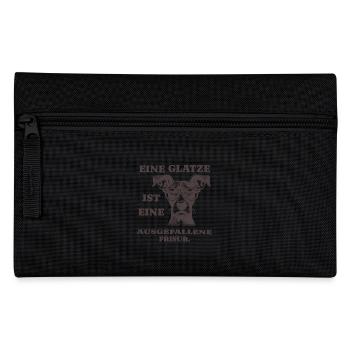 Baldness is an unusual hairstyle - Pencil Case - black - Front
