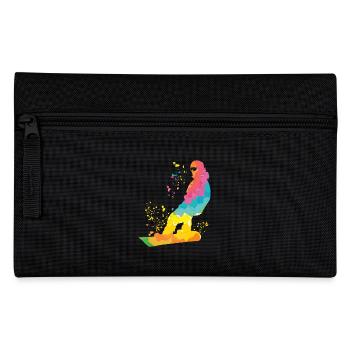 Snowboarder Snowboarding Snowboard - Federtasche - Schwarz - Vorne