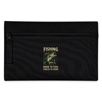 Born for fishing - Pencil Case - black - Front