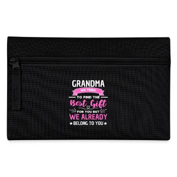 Funny Granny Saying Grandmother Design - Pencil Case - black - Front