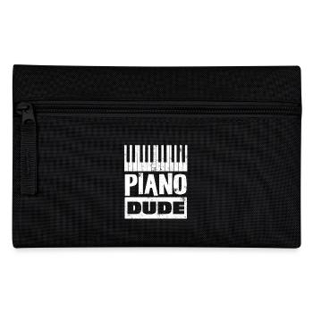 Piano Dude Tastatur Liebhaber Klavier - Federtasche - Schwarz - Vorne