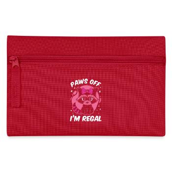 Drôle mignon raton laveur sauvage Mème - Trousse - rouge - Devant