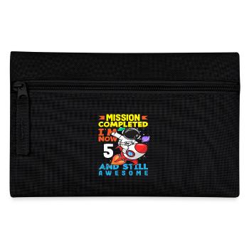 Mission accomplished: Now 5 and still great - Pencil Case - black - Front