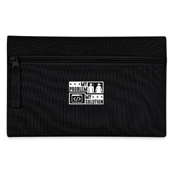 Online Coder My Problem My Solution Pictogram Mom - Federtasche - Schwarz - Vorne