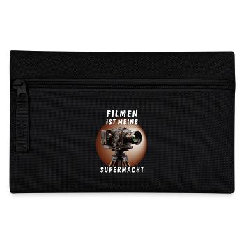 FILMER UNE CAMÉRA ARGENTIQUE EST MON SUPERPOUVOIR - Trousse - noir - Devant