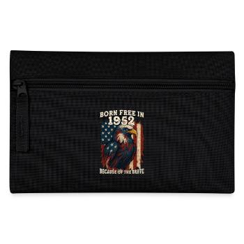 Born Free in 1952 – 73 Years Old Free Because of - Pencil Case - black - Front