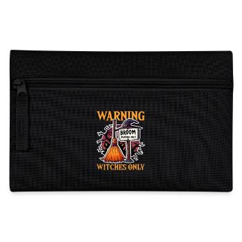 WARNING! WITCHES ONLY - HALLOWEEN GIFT - Pencil Case - black - Front