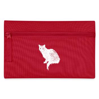 Spooky Vintage Cat – Halloween - Federtasche - Rot - Vorne