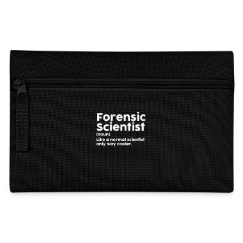 Forensic Scientist Funny Definition Crime Scene - Pencil Case - black - Front