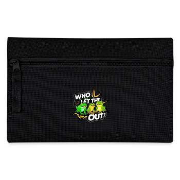 Funny Frog Lovers Who Let The Frogs Out - Pencil Case - black - Front