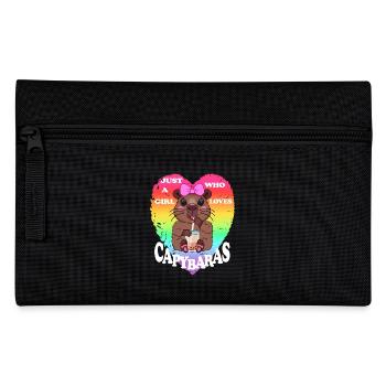 Capybara Bubble tea - Pencil Case - black - Front