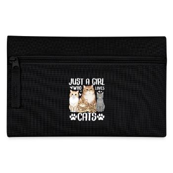 Juste une fille qui aime les chats - Trousse - noir - Devant