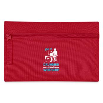Drumsticks Drums Drummers - Pencil Case - red - Front