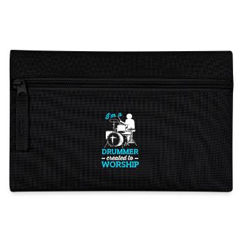 Drumsticks Schlagzeug Schlagzeuger - Federtasche - Schwarz - Vorne