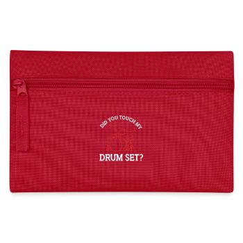 Drummer Drumsticks Drums - Pencil Case - red - Front