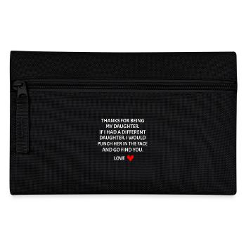 Danke, dass du meine Tochter bist Vater-Tochter - Federtasche - Schwarz - Vorne