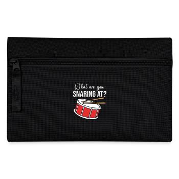 Schlagzeug Schlagzeuger Drumsticks - Federtasche - Schwarz - Vorne