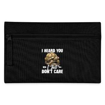 I heard you, I just don't care - Pencil Case - black - Front