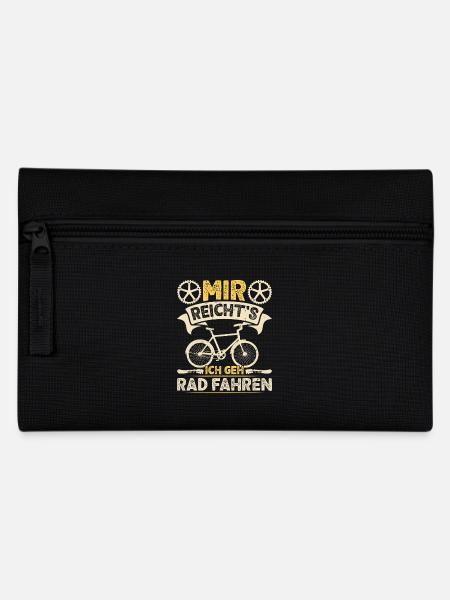Radfahren MIR REICHT'S ICH GEH RAD FAHREN Lustiges - Federtasche - Schwarz