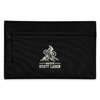 Radeln WADEN STATT LADEN Radfahrer Lustiges - Federtasche - Schwarz - Vorne