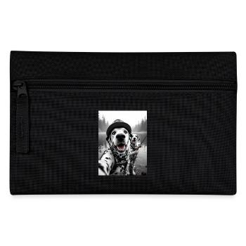 Pêche Dalmatien Chien Selfie - Trousse - noir - Devant