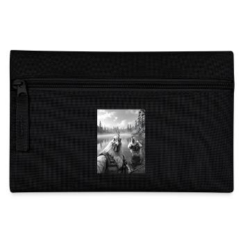 Pêche Poulet Coq Selfie - Trousse - noir - Devant