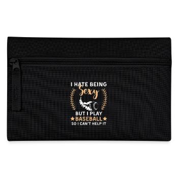 Funny Baseball Saying Baseball Team - Pencil Case - black - Front