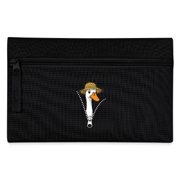 Canard coureur avec chapeau de paille Drôles de canards - Trousse - noir - Devant