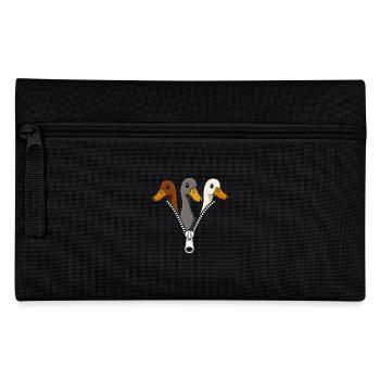 Trois canards fermeture éclair Duck Fans Canards canards - Trousse - noir - Devant