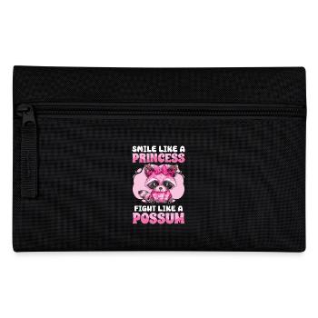 Funny Cute Wild Raccoon Meme - Pencil Case - black - Front