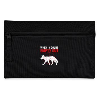 Kojote Jagd Jäger - Federtasche - Schwarz - Vorne