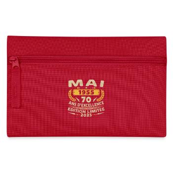 70 Ans Vintage Mai 1955 Cadeau D’anniversaire - Trousse - rouge - Devant