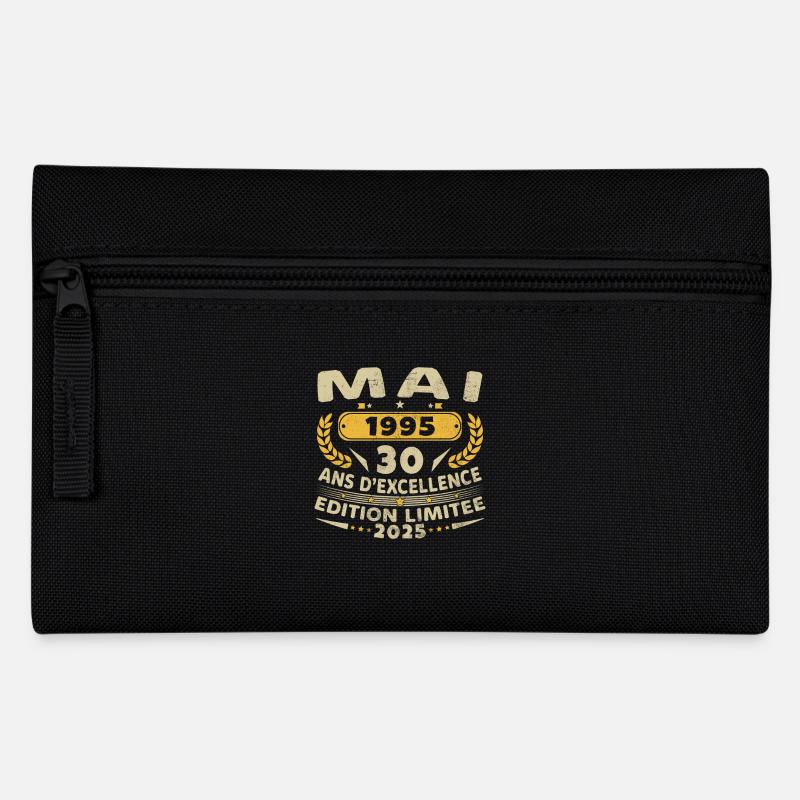 30 Jahre Vintage Mai 1995 Geburtstagsgeschenk - Federtasche - Schwarz