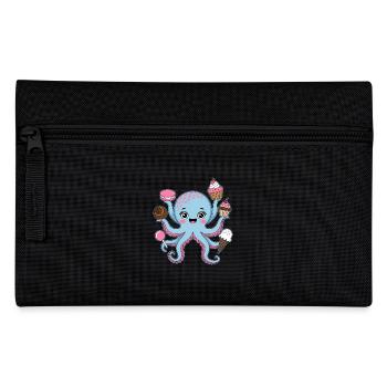 Oktopus Kuchen Kinder Tintenfisch - Federtasche - Schwarz - Vorne