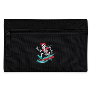 Skateboarder Skeleton, Skateboarder - Pencil Case - black - Front