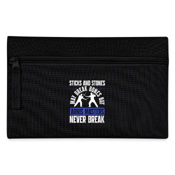 Escrima Arnis Masters Never Break Kampfsport - Federtasche - Schwarz - Vorne