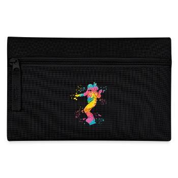 Snowboarder Snowboarding Snowboard - Federtasche - Schwarz - Vorne