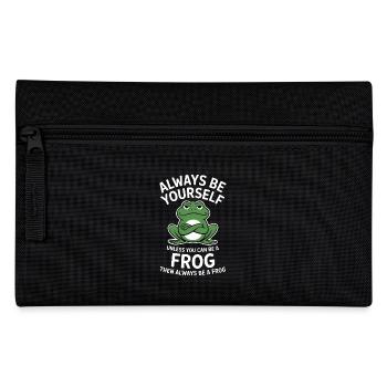 Frog Saying Toad Funny Frogs Gift - Pencil Case - black - Front