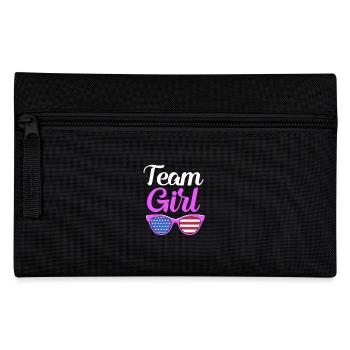 Baby Shower Juillet Équipe Fille - Trousse - noir - Devant