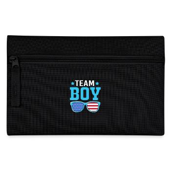 Baby Party Juli Werdende Mutter Team Boy - Federtasche - Schwarz - Vorne