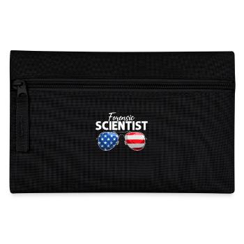 Forensic Scientist USA Sonnenbrille Lustige Forensik - Federtasche - Schwarz - Vorne