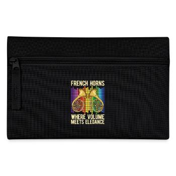 French Horns Where Volume Meets Marching Band - Federtasche - Schwarz - Vorne