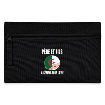 père et fils algérie algérien papa - Trousse - noir - Devant