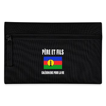 père et fils calédonien nouvelle-calédonie papa - Trousse - noir - Devant