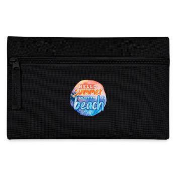 Hello Summer Beach - Federtasche - Schwarz - Vorne